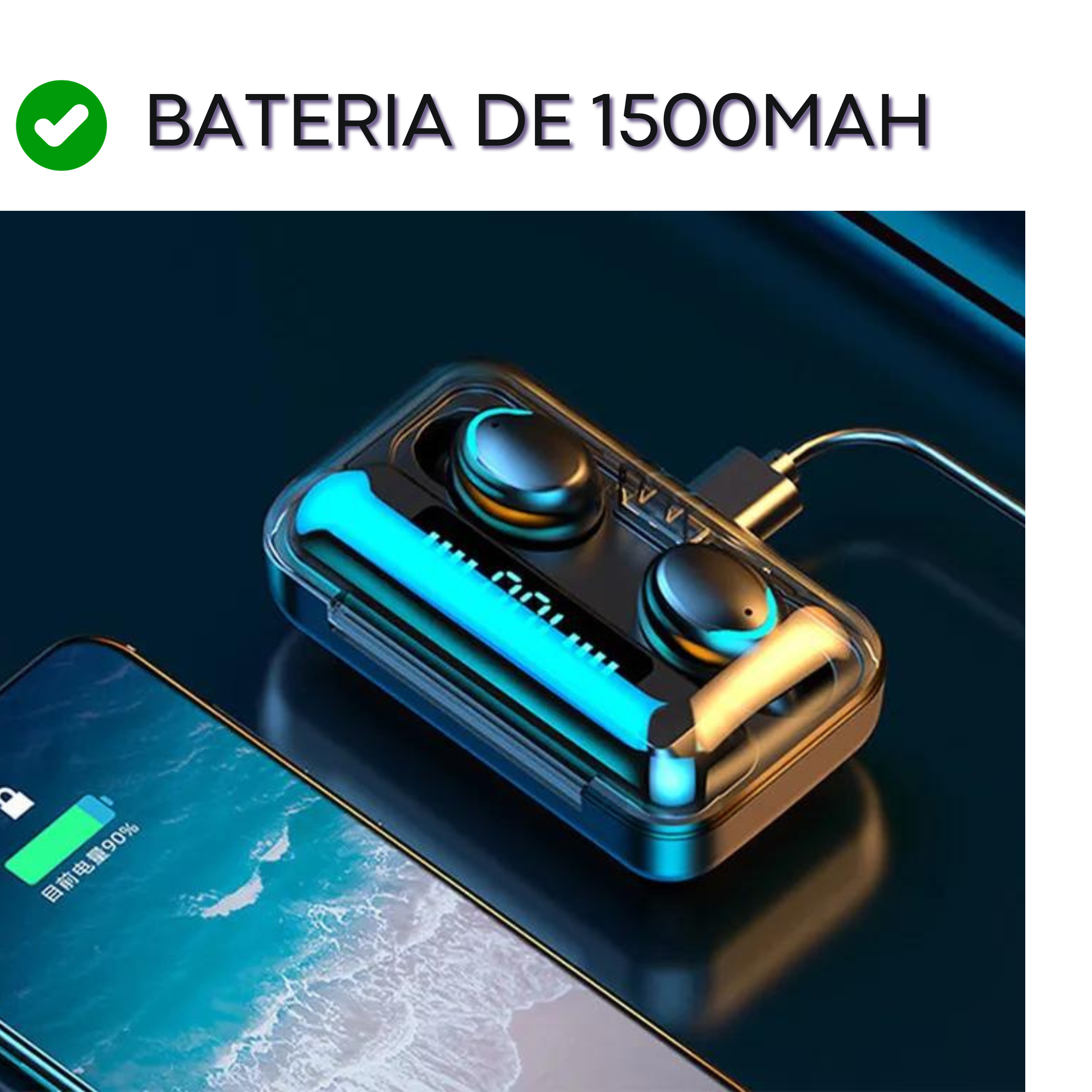 TWS Bluetooth Fone E10 a prova de água - Tiger Shopping Mundial
