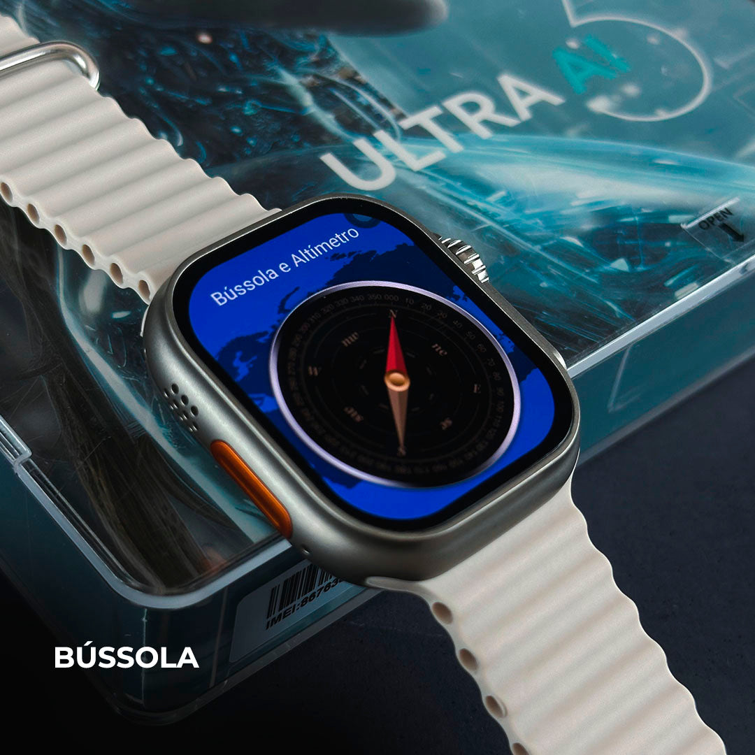 MICROWEAR ULTRA AI 3 | ANDROID 8.1| 4G/5G| 4 PULSEIRAS E CAPINHA DE ACRILICO