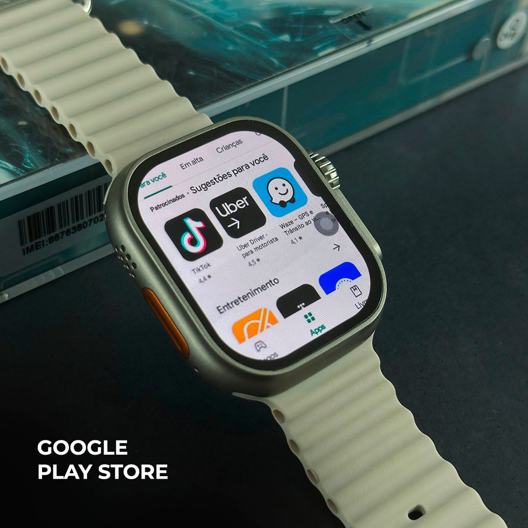 MICROWEAR ULTRA AI 3 | ANDROID 8.1| 4G/5G| 4 PULSEIRAS E CAPINHA DE ACRILICO