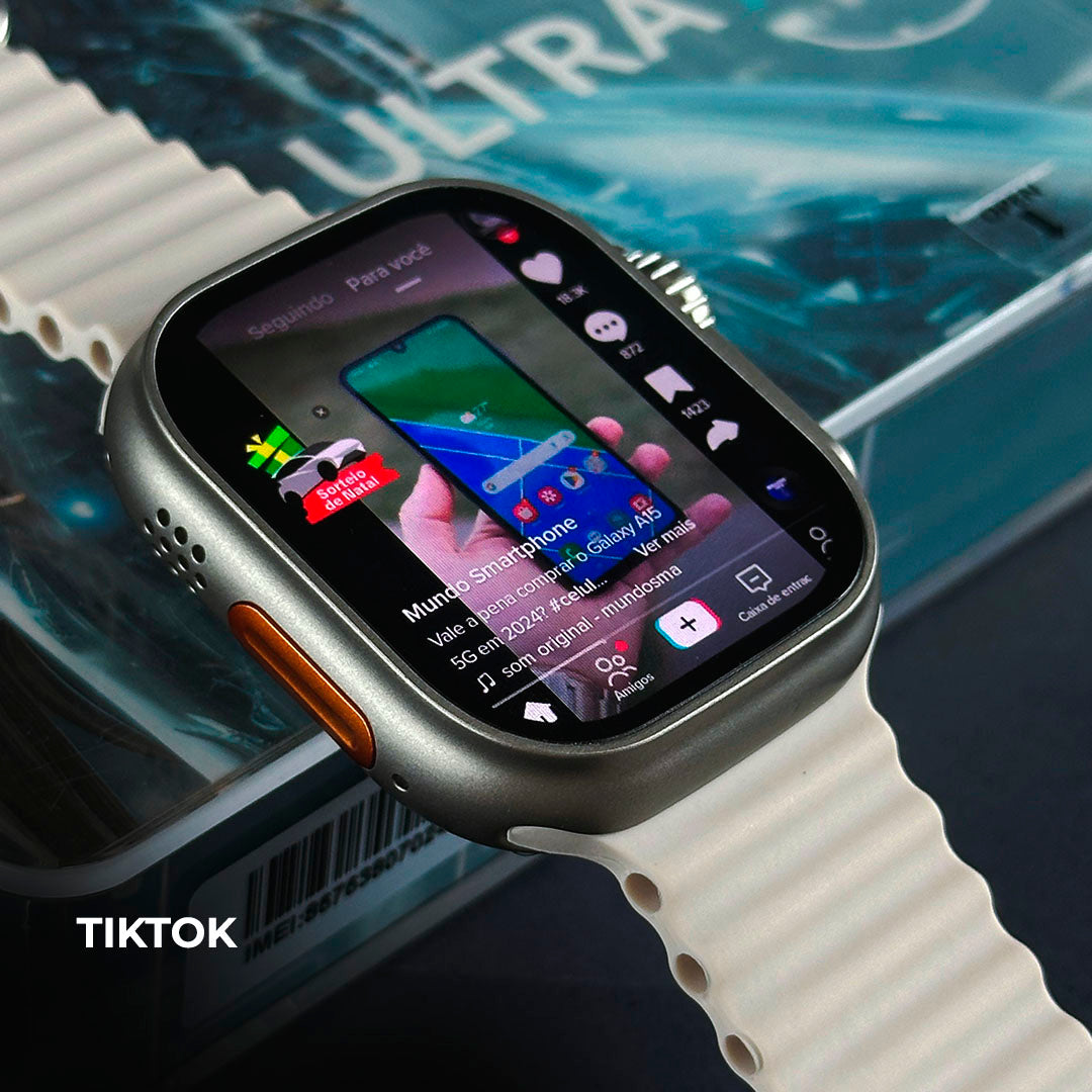 MICROWEAR ULTRA AI 3 | ANDROID 8.1| 4G/5G| 4 PULSEIRAS E CAPINHA DE ACRILICO