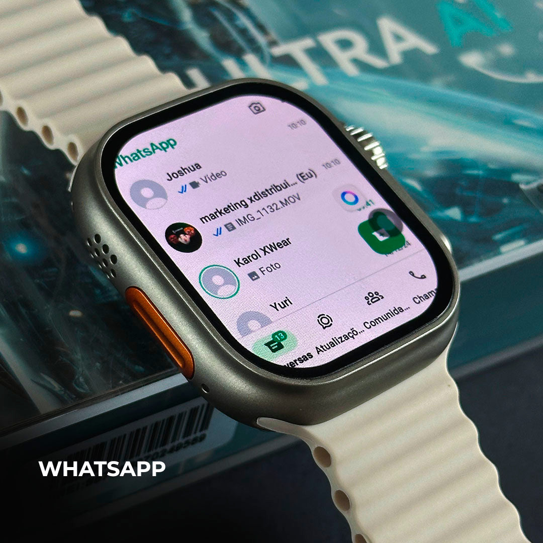 MICROWEAR ULTRA AI 3 | ANDROID 8.1| 4G/5G| 4 PULSEIRAS E CAPINHA DE ACRILICO